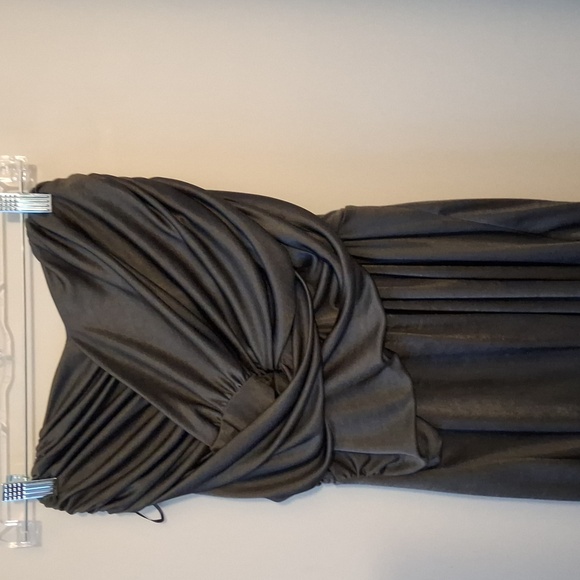 Express Metallic Gray Mini Dress - Picture 2 of 7